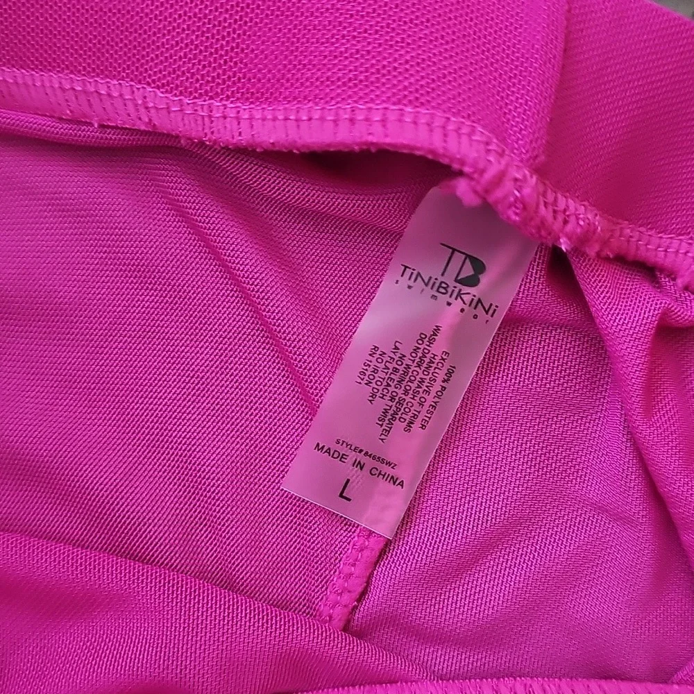 NWT TiniBikini Fuchsia Bikini 3 PIECE Set